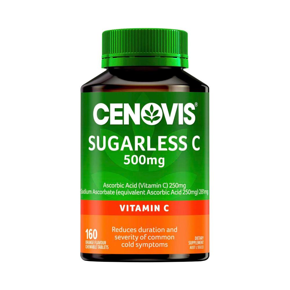 Cenovis Sugarless Vitamin C 500mg Tablets For Immunity - 160 pack
