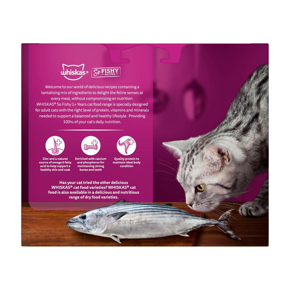 Whiskas 1+ Years So Fishy Recipe Ocean Platter In Jelly Cat Food 85g - 12 pack