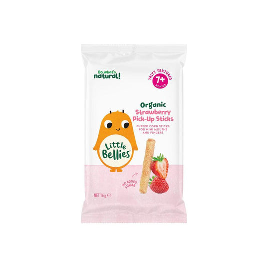 Little Bellies Organic Strawberry Pick-Up Sticks 7+ Months - 16g