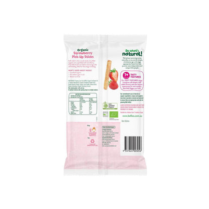 Little Bellies Organic Strawberry Pick-Up Sticks 7+ Months - 16g