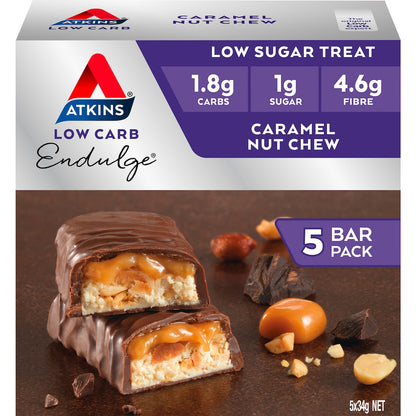 Atkins Endulge Bar Caramel Nut 5 Pack