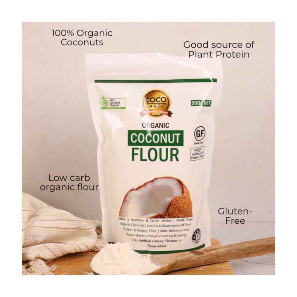 Coco Earth Certified Organic Coconut Flour - 500g