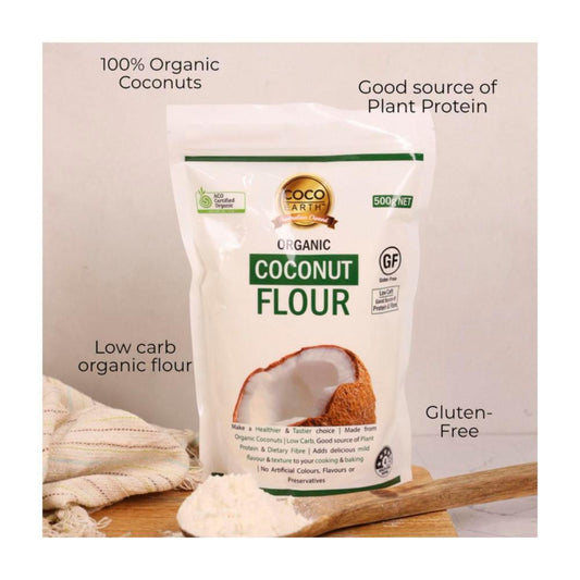 Coco Earth Certified Organic Coconut Flour - 500g