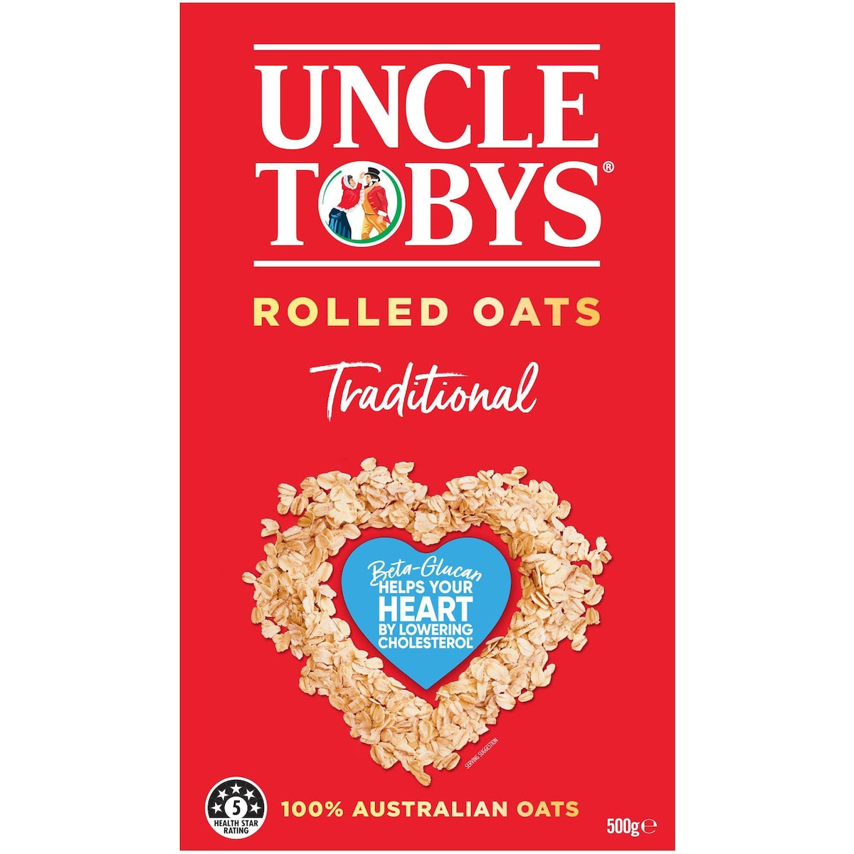 Uncle Tobys Rolled Oats Traditional Porridge 500g