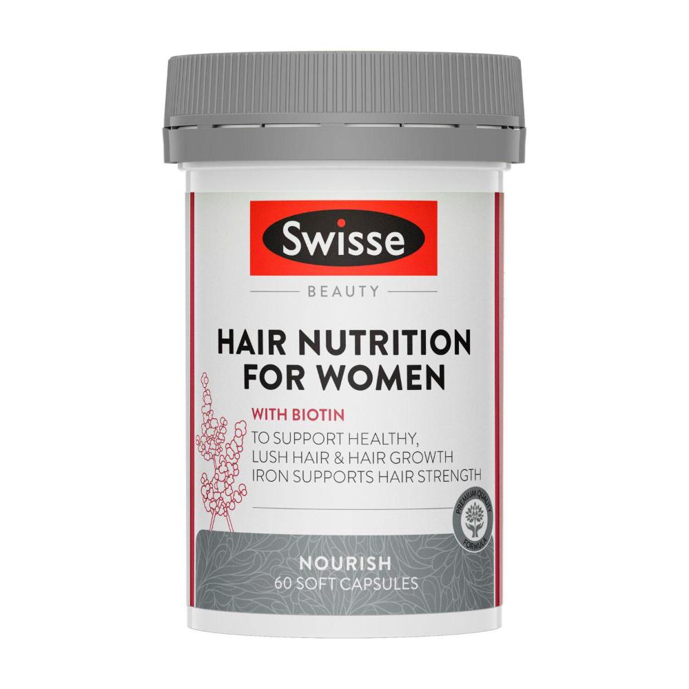 Swisse Beauty Hair Nutrition For Women With Biotin - 60 Pack