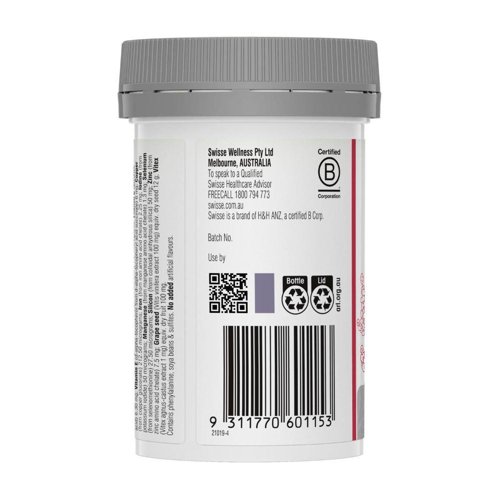 Swisse Beauty Hair Nutrition For Women With Biotin - 60 Pack