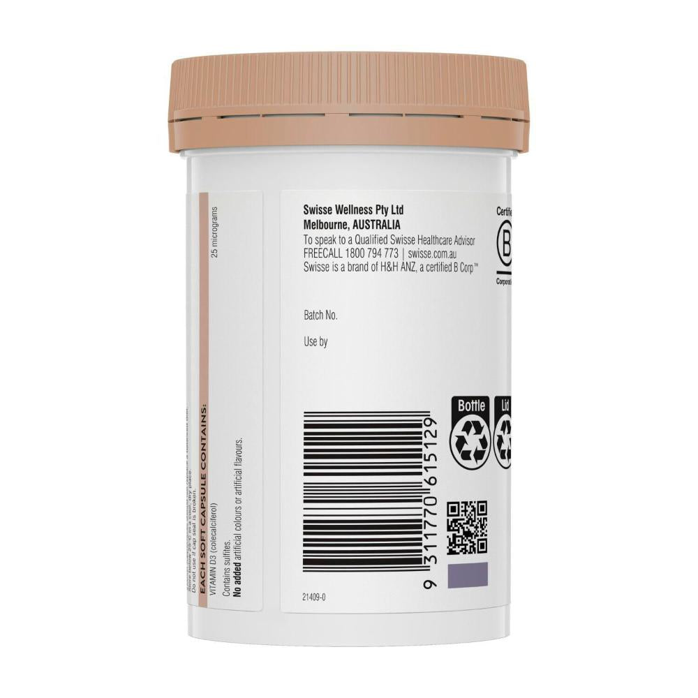 Swisse Ultiboost Vitamin D For Bone Health Support - 400 pack