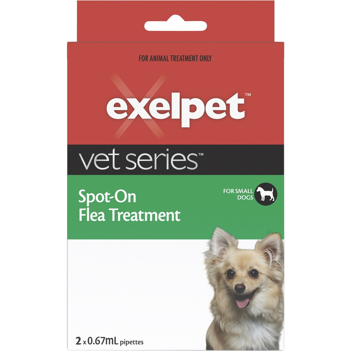 Exelpet Vet Series Treatment Spot On Flea Small Dog 2 pack
