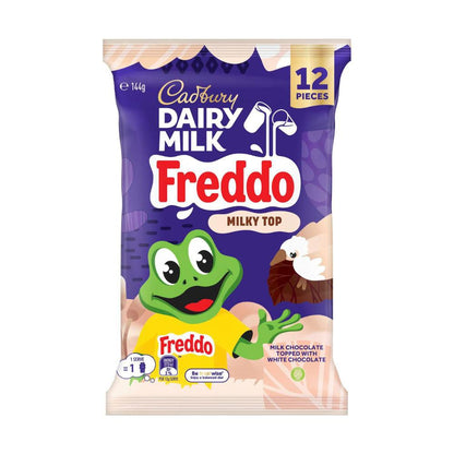 Cadbury Dairy Milk Chocolate Freddo Milky Top Sharepack 12 Pack - 144g