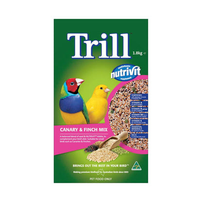 Trill Bird Seed Canary & Finch Mix - 1.8Kg