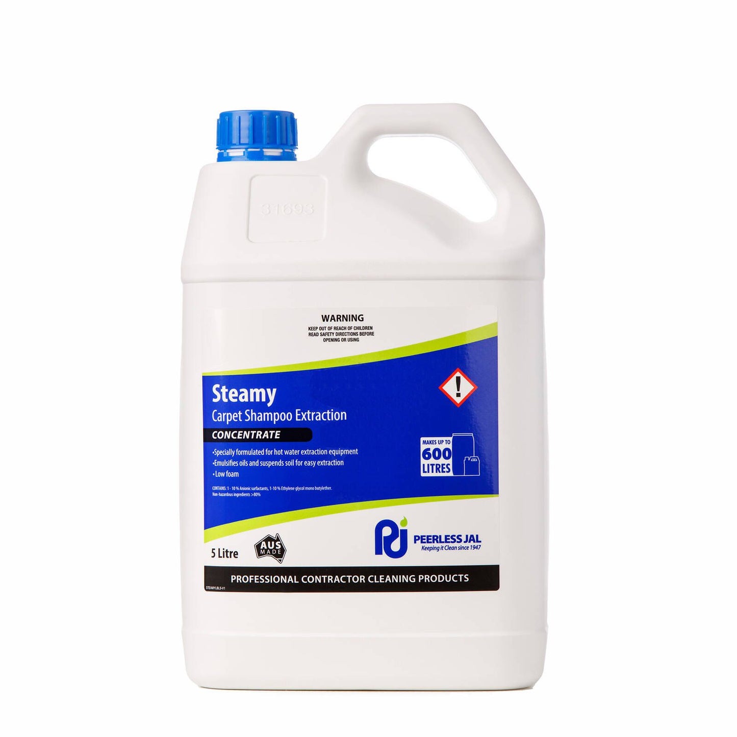 Peerless Jal Steamy Carpet Extraction Shampoo - 5L