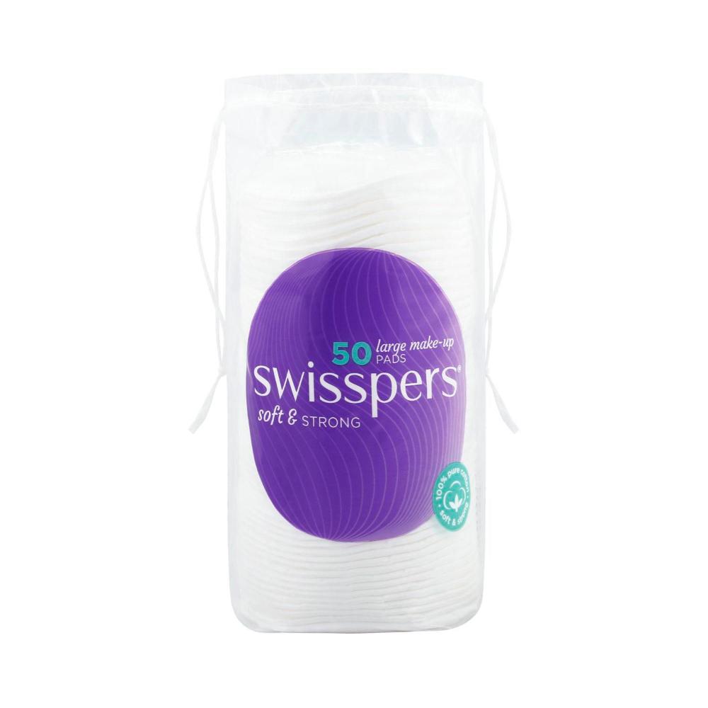 Swisspers Large Cotton Make Up Pads - 50 pack
