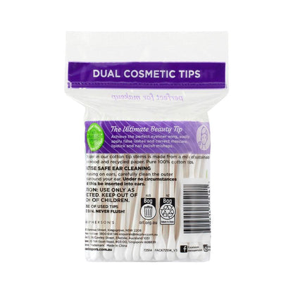Swisspers Cotton Tips Cosmetic Dual Tips Paperstem - 100 pack