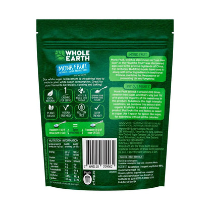 Whole Earth Monk Fruit 100% Natural Sweetener - 200g