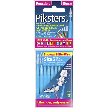Piksters Interdental Brushes Size 5 10 Pack