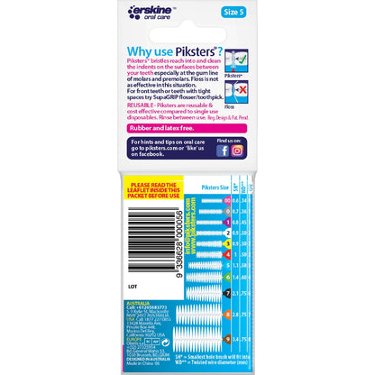 Piksters Interdental Brushes Size 5 10 Pack
