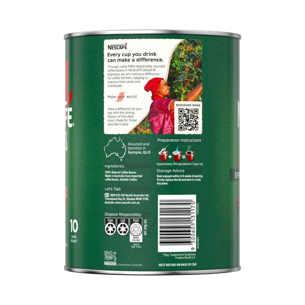 Nescafe Blend 43 Coffee Espresso - 500g