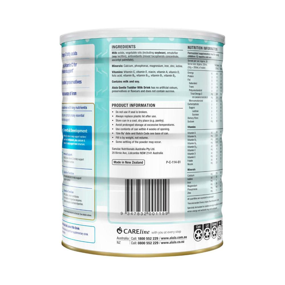 Alula Gentle Toddler 1 Year+ Milk Drink - 900g