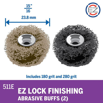 Dremel Finishing Abrasive Buffs - 180 280 Grit - Aluminium Oxide - 2 Pack