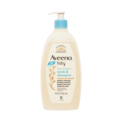 Aveeno Baby Daily Moisture Lightly Scented Sensitive Wash & Shampoo - 532mL