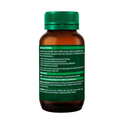 Thompson's One-a-day Milk Thistle 42000mg Capsules - 60 pack