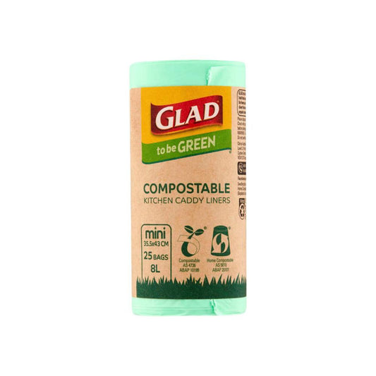 Glad To Be Green Compostable Kitchen Liners Mini - 25 pack