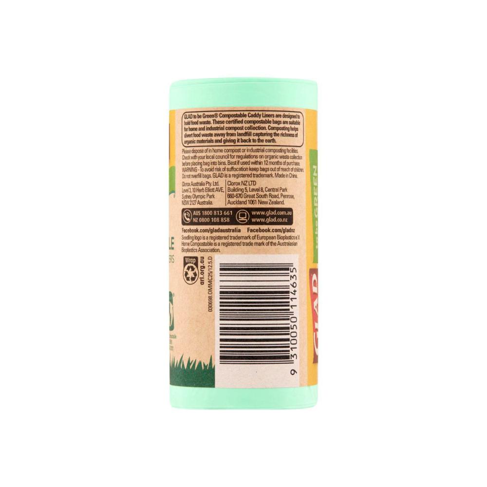 Glad To Be Green Compostable Kitchen Liners Mini - 25 pack