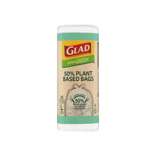 Glad To Be Green Plant Based Kitchen Bags Large - 25 pack
