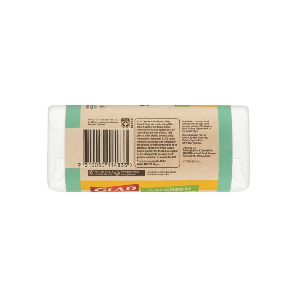 Glad To Be Green Plant Based Kitchen Bags Medium - 30 pack