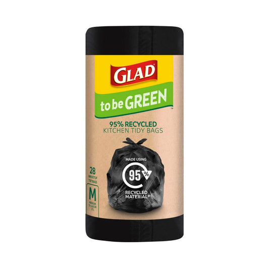 Glad To Be Green Recyed Kitchen Tidy Bags Medium - 28 pack
