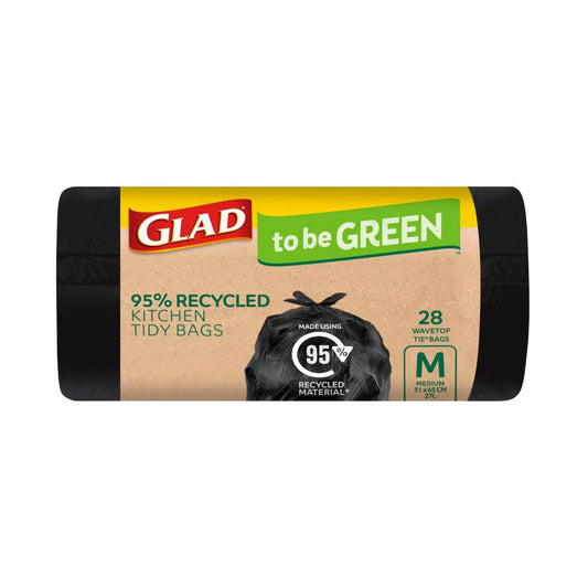 Glad To Be Green Recyed Kitchen Tidy Bags Medium - 28 pack
