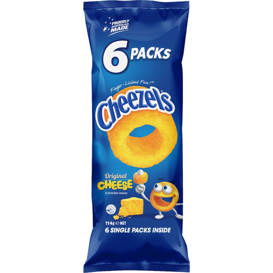Cheezels Multipack 6pk 114g