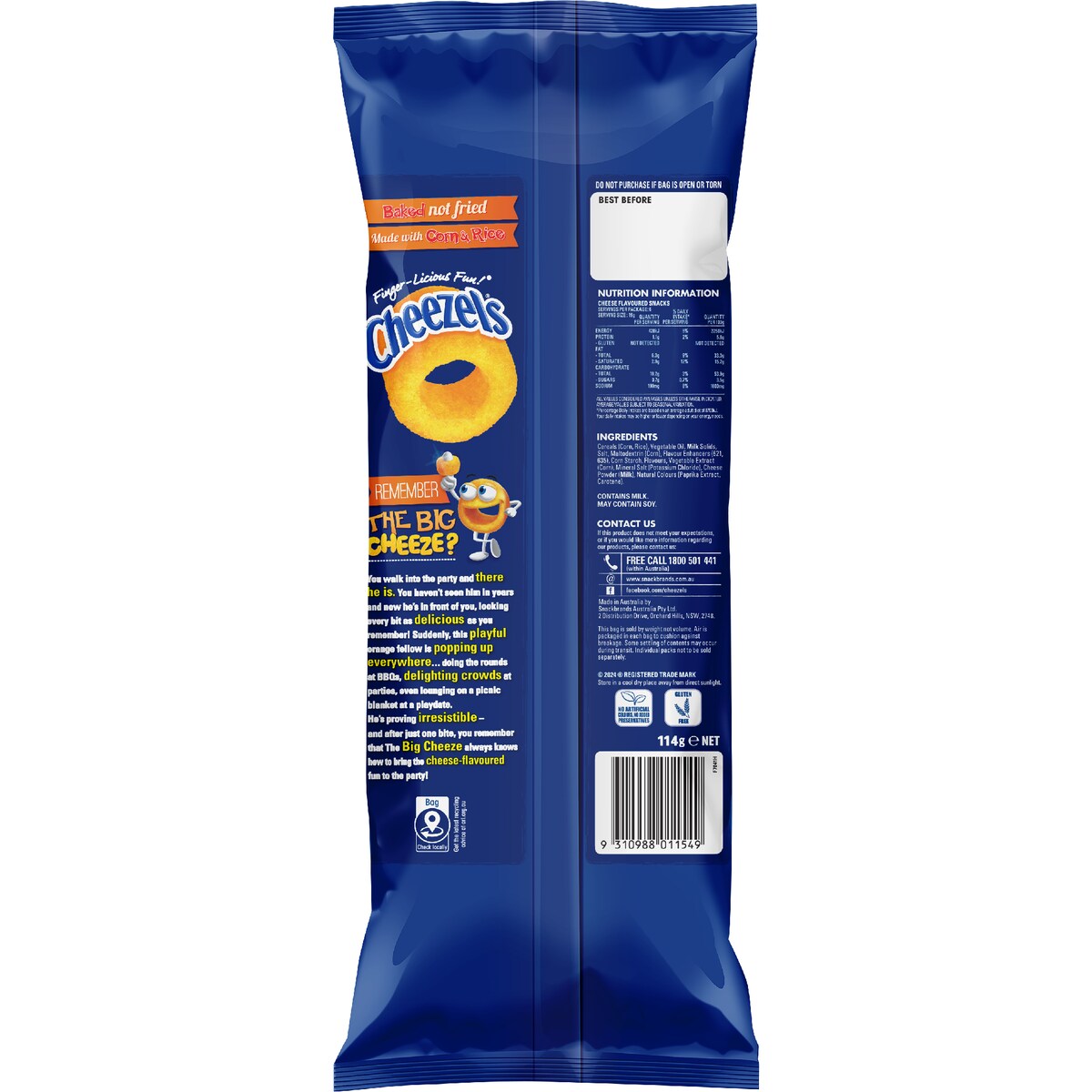 Cheezels Multipack 6pk 114g
