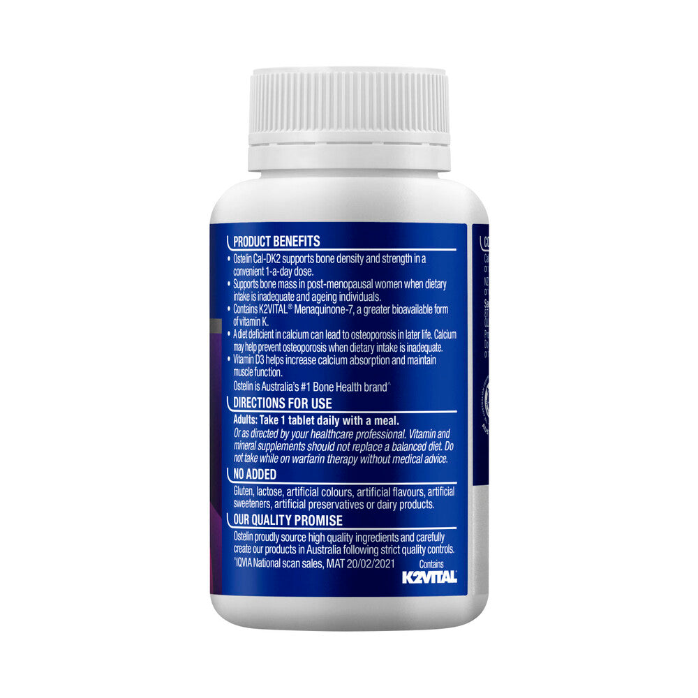 Ostelin Cal-DK2 Calcium + Vitamin D Tablets D3 For Bones - 60 pack
