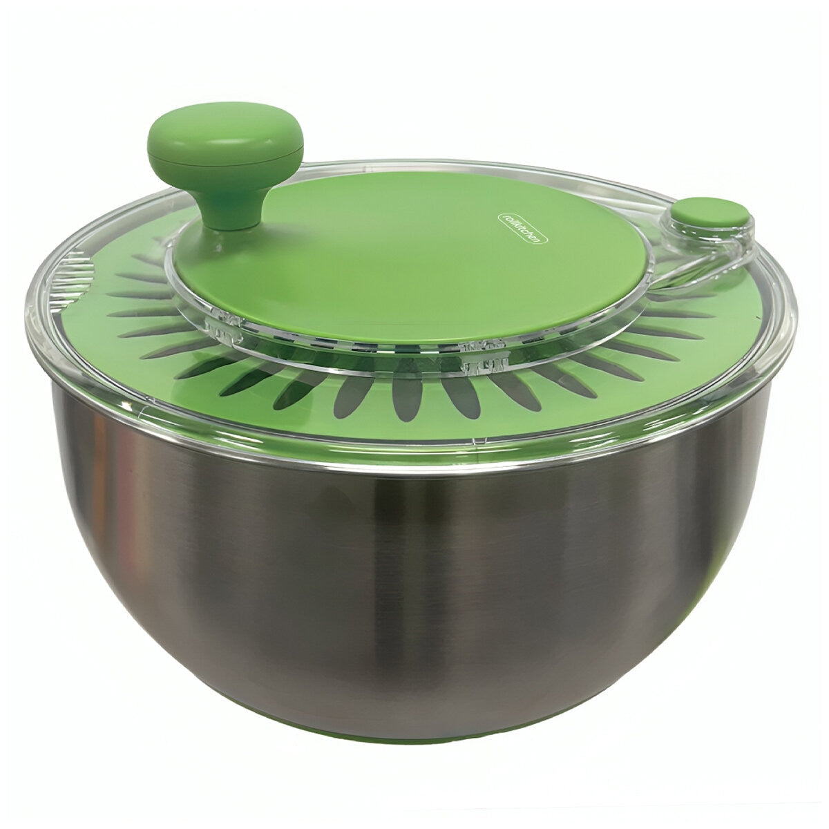 Rollkitchen Stainless Steel Salad Spinner RS-406DBS Green 4.5L