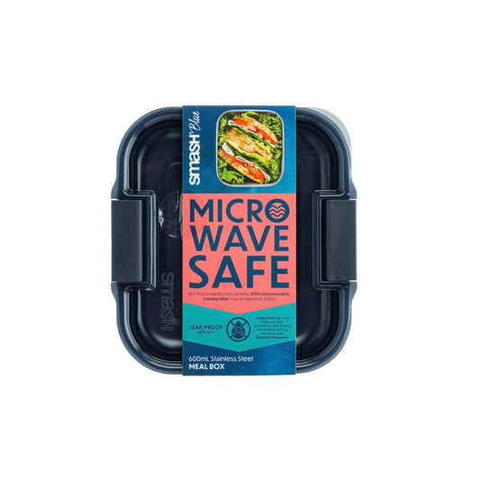 Smash Blue Stainless Steel Meal Box 600ml - 1 each