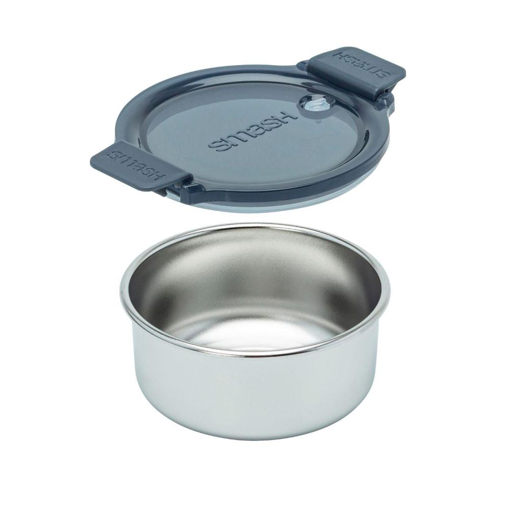 Smash Blue Stainless Steel Snack Pots 200ml - 2 pack