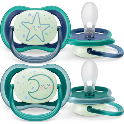 Avent Night Time Soother 6-18m 2 Pack
