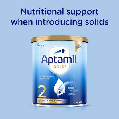 Aptamil Gold Stage 2 Follow On Baby Formula 6-12m 900g