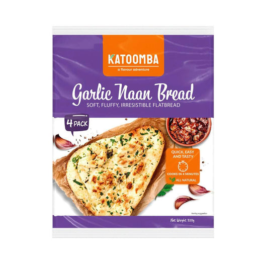 Katoomba Garlic Naan 4 Pack - 320g