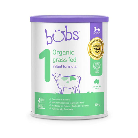 Bubs Organic Grass Fed Formula Stage 1 - 800g