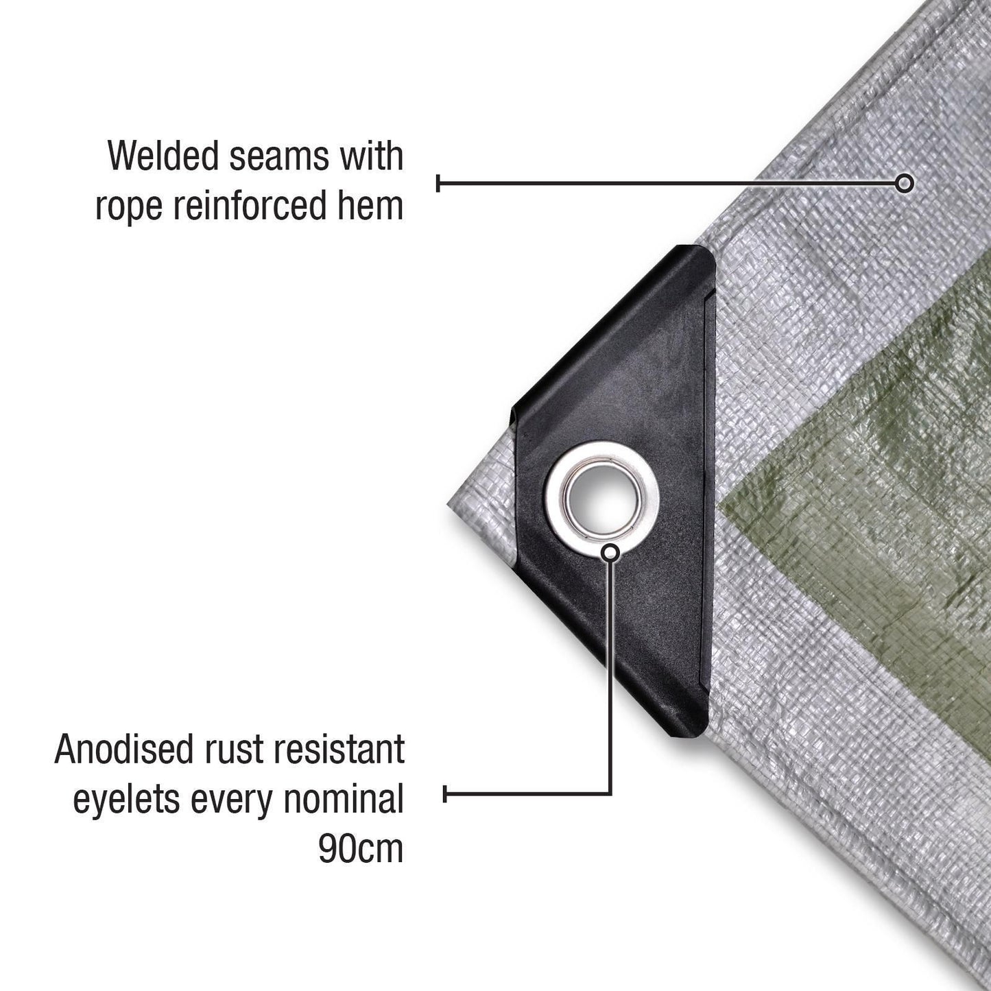 Polytuf Heavy Duty Tarpaulin - 3.6 x 5.5m