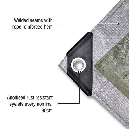Polytuf Heavy Duty Tarpaulin - 3.6 x 5.5m
