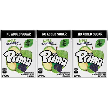 Prima No Added Sugar Drink Apple Blackcurrant 6 X200ml
