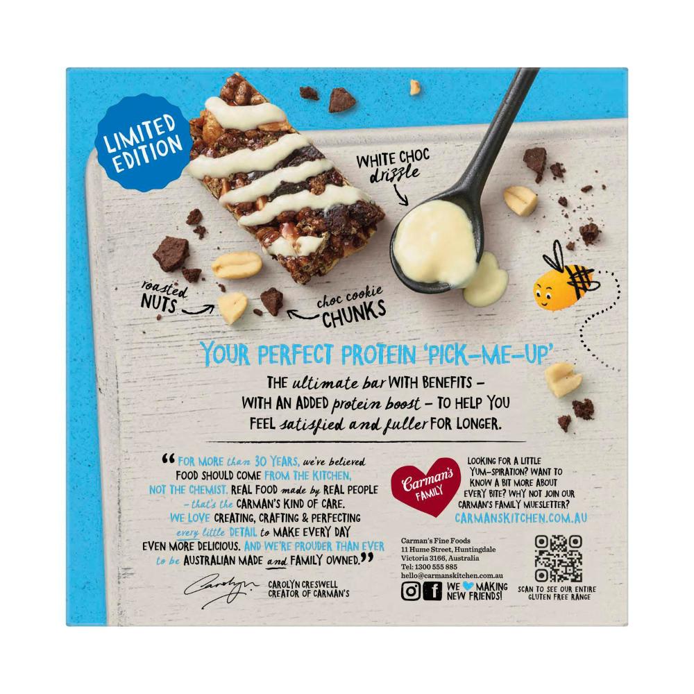 Carman's Protein Bars Cookies & Cream 5 Pack - 200g