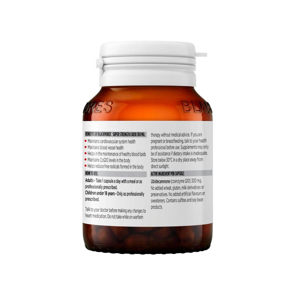 Blackmores Super Strength Coq10 300mg Heart Tablets - 30 pack