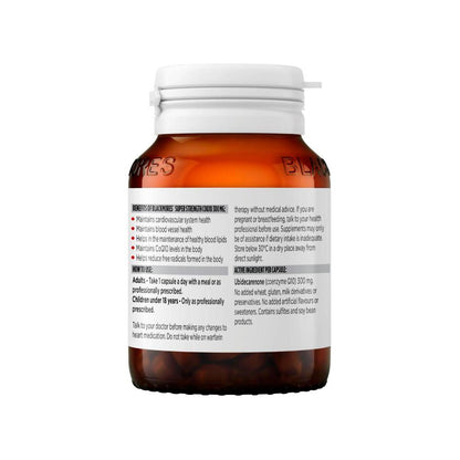 Blackmores Super Strength Coq10 300mg Heart Tablets - 30 pack