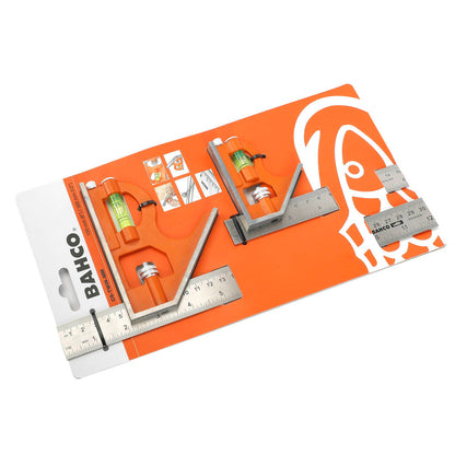 Bahco Sliding Combination Squares Twin Pack - 150mm & 300mm