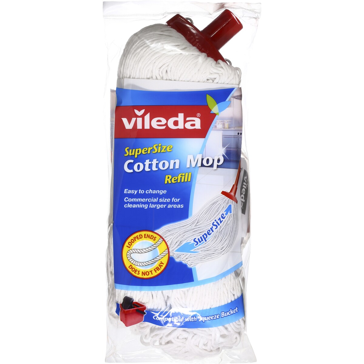 Vileda Supersized Cotton Mop Refill Supersize Cotton Refill each
