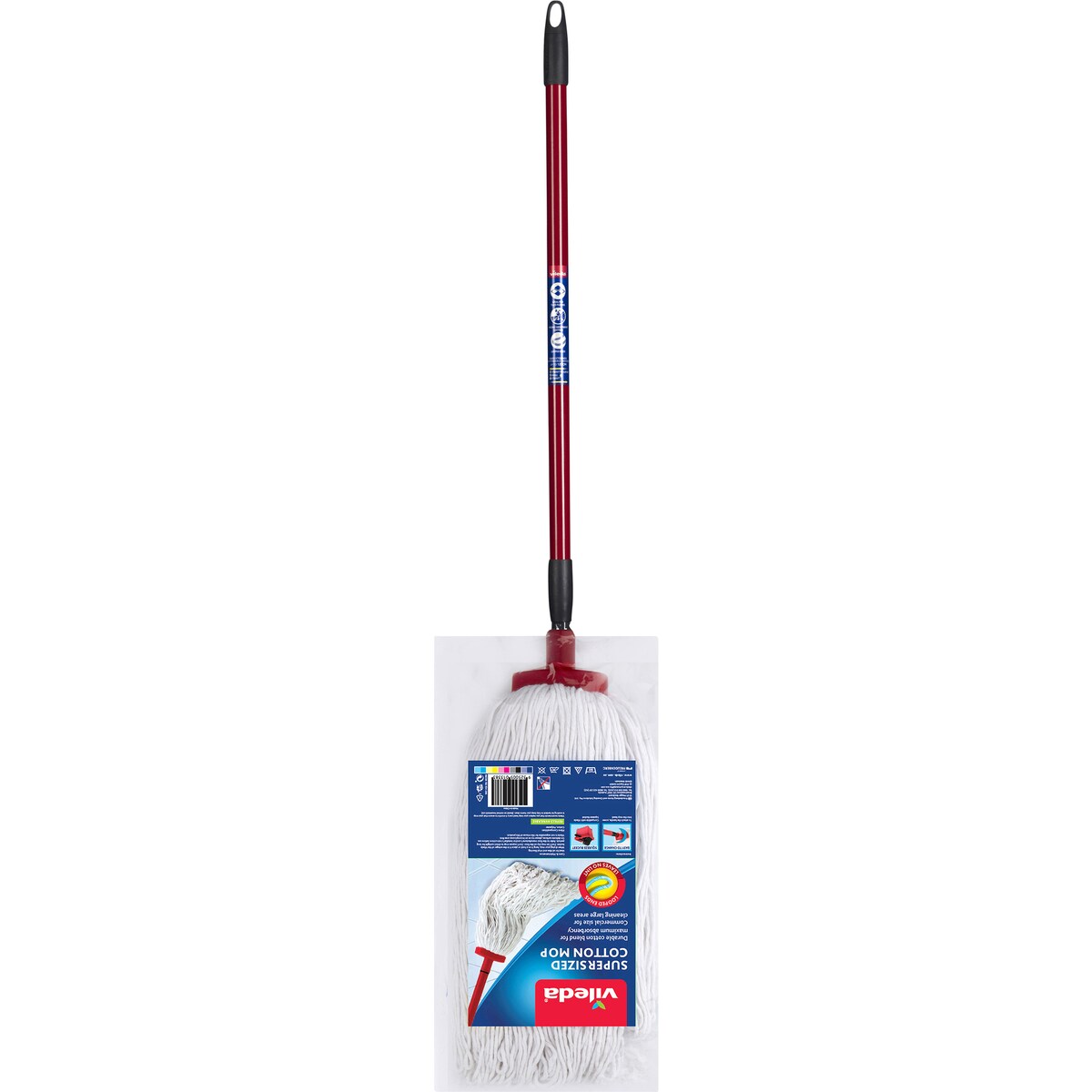 Vileda Supersized Cotton Mop with Telescopic Handle each
